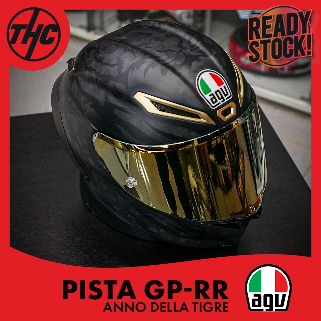 AGV PISTA GP-RR GPRR ANNO DELLA TIGRE CARBON TIGER ANNIVERSARY LIMITED EDITION FULL FACE HELMET