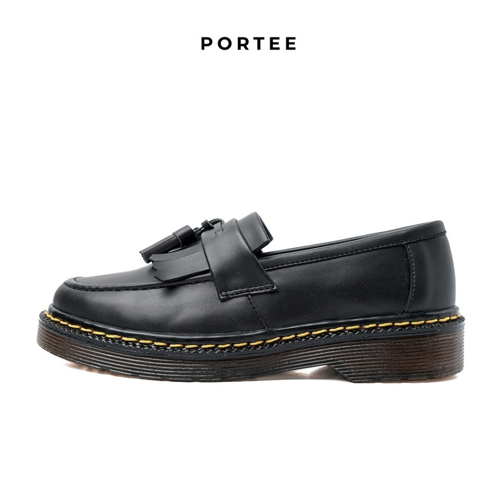 Sepatu Boots Pria Portee Goods Original Loafers Hitam