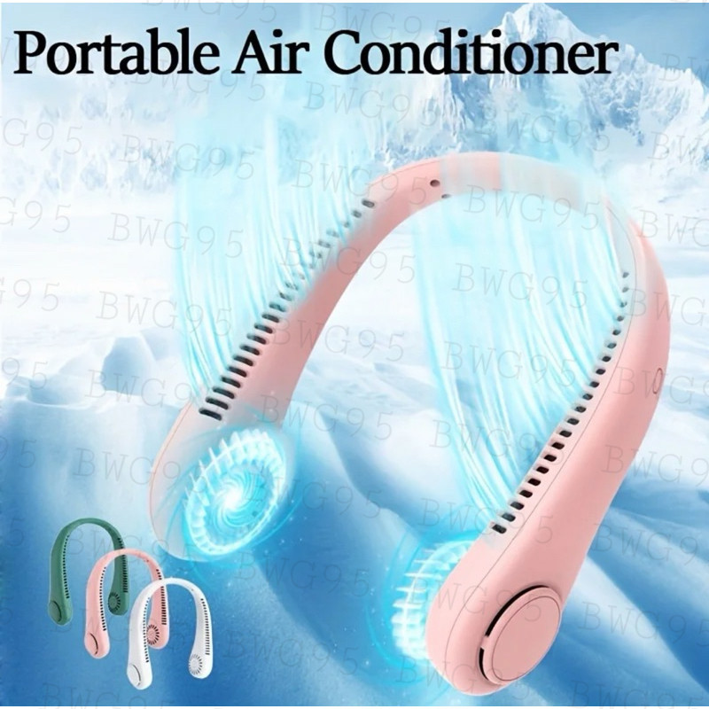 Kipas Leher Portable Kipas Angin Gantung Leher Portable Fleksibel Warna Warni