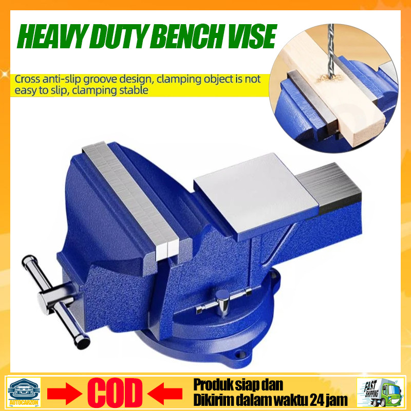 ✦Ready ya,cod✦ Catok Clamp 4'' 5'' Ragum Klem 360° Catok Meja Bench Vise Catok Paron Ragum Tanggem A