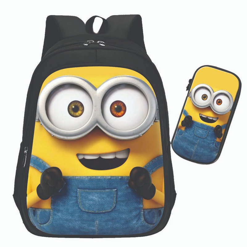 (COD) TAS MINION Tas anak laki laki TK Tas Ransel Anak Sekolah PAUD TK SD Tas Anak Ransel Anak Karak