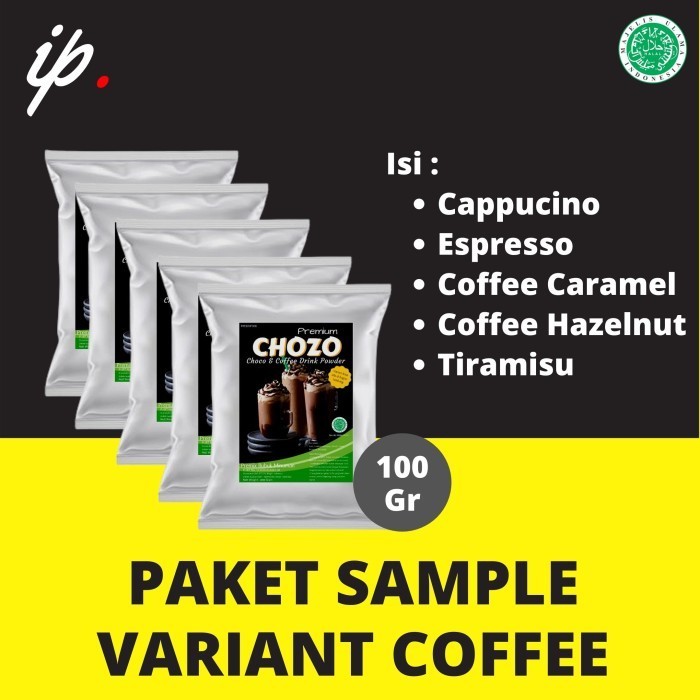 

[Ready] PAKET SAMPLE Best 5 Varian COFFEE, Harga adalah 1 Paket berisi 5 Varia