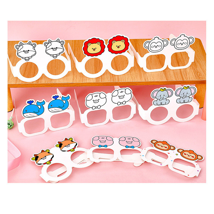 

[HARU] DIY Paper Glasses Kacamata Desain Kartun Untuk Dekorasi Pesta Ulang Tahun Birthday Goodie Bag