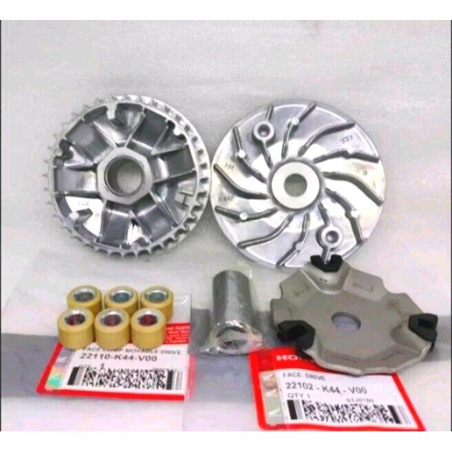 (COD) PAKET RUMAH ROLLER 1 SET + KIPAS ROLLER ASSY HONDA BEAT FI , BEAT ESP , BEAT POP FI ESP , BEAT