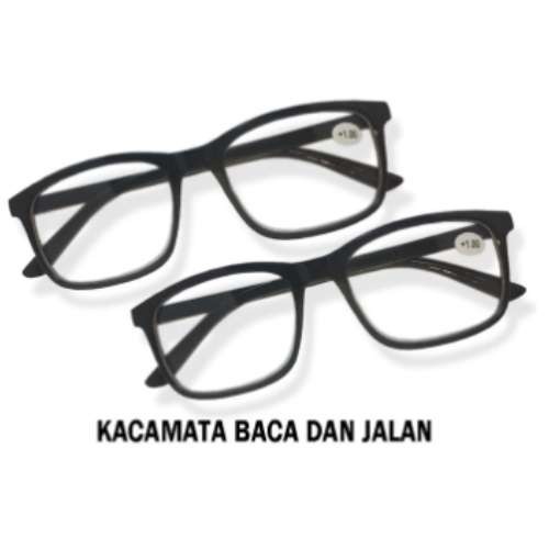 KACAMATA BACA & JALAN BIFOKAL LENSA PLUS +1.75 TANPA CASE