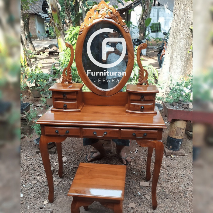 Meja Rias Minimalis Kayu Jati | Meja Rias Kartini Jepara - Mentahan