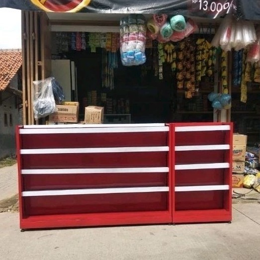 PROMO BIG SALE PROMO Rak Besi Meja Kasir Stainless Warung Toko Minimarket