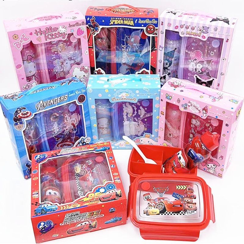 Kotak Makan Siang Sanrio Kartun Anak-anak/Kotak Makan Siang Peralatan Makan Pola Lucu Sanrio/Kotak M