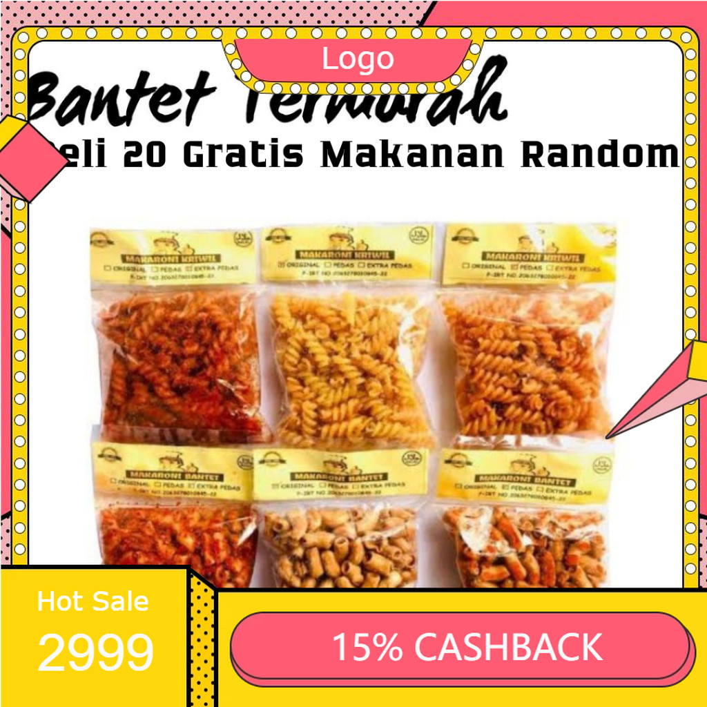 

MAKARONI BANTET TASIKMALAYA CAP KOKI - MAKARONI BANTET PEDAS - KRIWIL BANTET