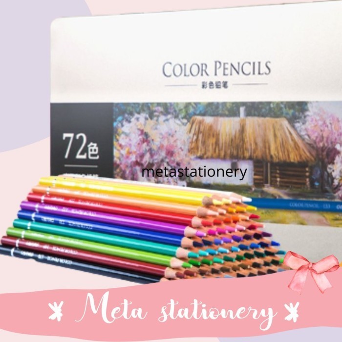 

✨LARIS✨ -Oil Pencil Color / Pensil Warna Minyak 48 Warna Tin Deli - 72 Warna
