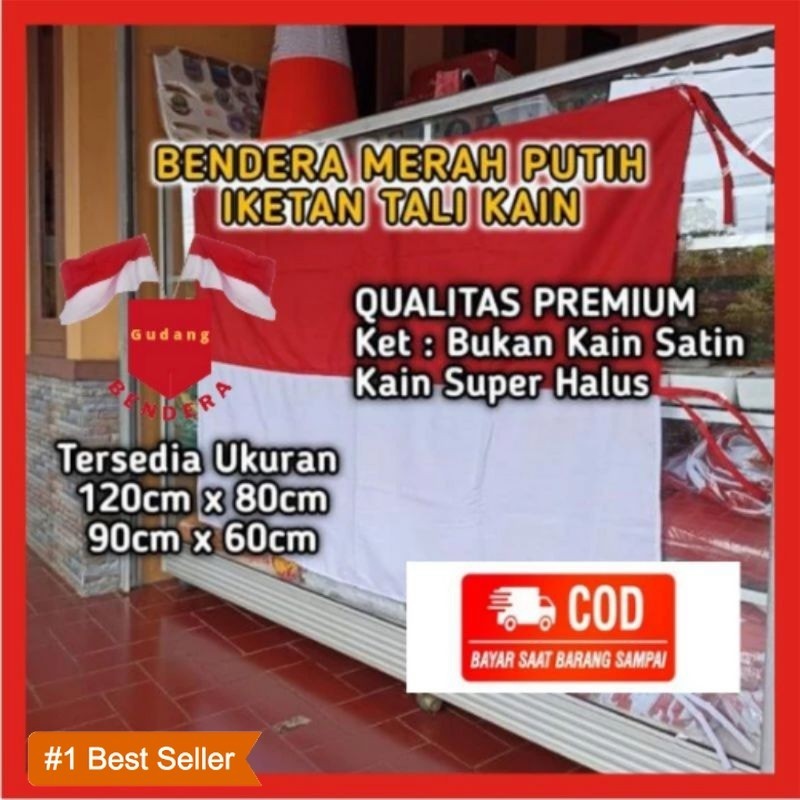 Bendera Merah Putih Bendera Indonesia Kain Katun