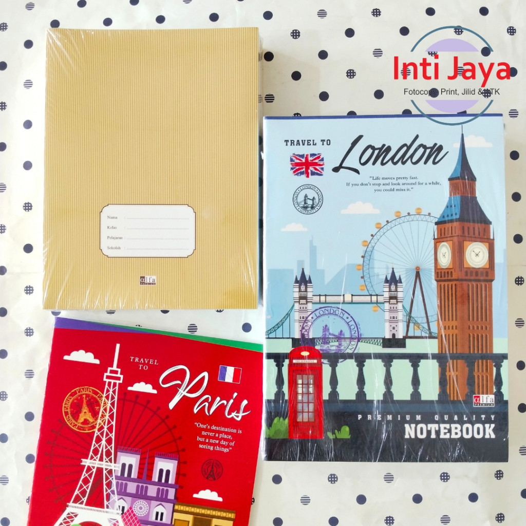 

Alfa Premium Buku Tulis 58 Lembar / Buku Tugas 1 Pack 10 Buku