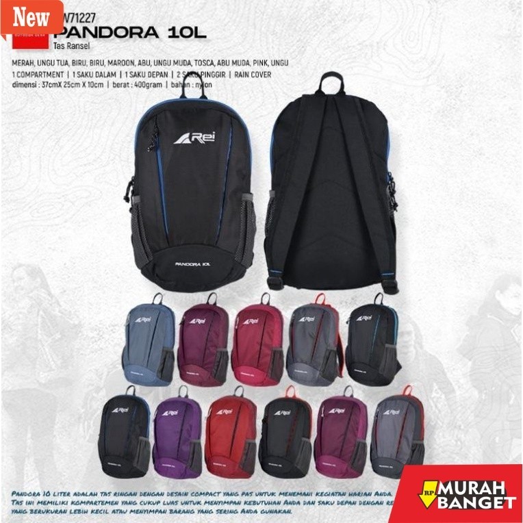 Tas Ransel Pria Kekinian Tas Ransel Daypack Rei Arei Pandora 10L Original