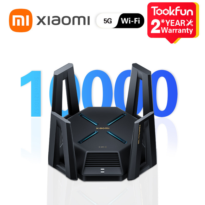 New XIAOMI 10 Gigabit Router WIFI Tri-band Dual 10G Network Port 2GB RAM Game Acceleration Repeater 