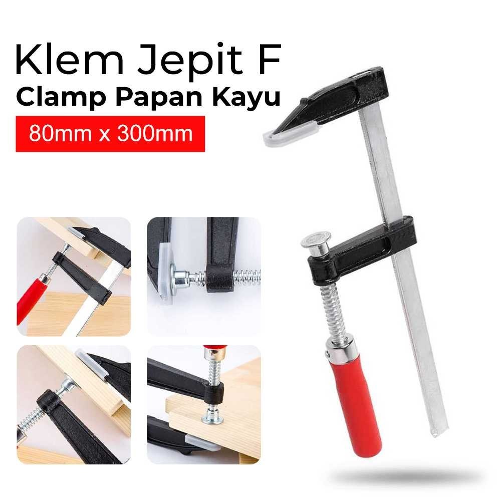 Klem Jepit F Woodworking Fixed Fixture Quick Clamp | Penjepit Kayu Papan F Clamp Papan Kayu