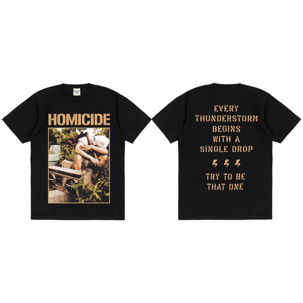 【HOT】Rockermusic T-shirt Band Homicide - Nekrophone