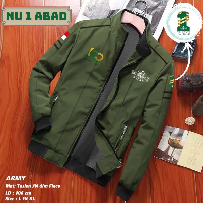JAKET NU NAHDLATUL ULAMA 1 ABAD 100 TAHUN OUTDOOR WATERPROOF