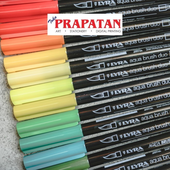

Termurah~ Lyra Aqua Brush Duo Brush Pen - 02 Light Yellow