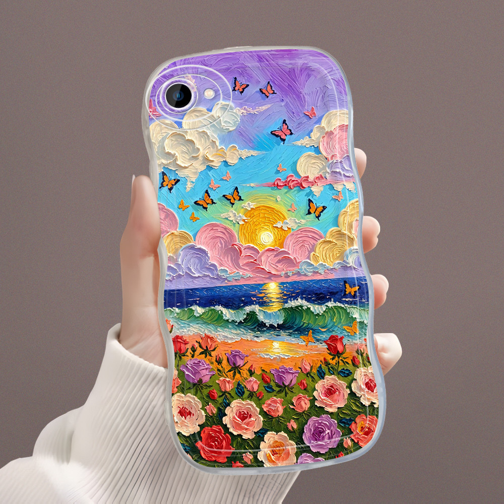 Vivo Y71 Y71i 1801 1724 Case Softcase Casing Hp Kesing Soft Cassing Oil Painting 3945