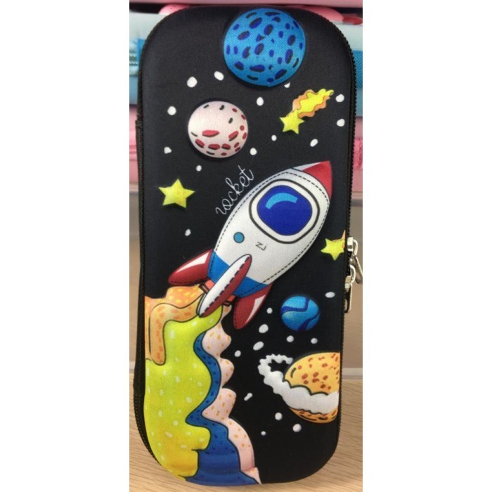 

Sale- Kotak Pensil Anak Pencil Case 3D Anti Air Karakter Lucu Timbul Unicorn - Hitam Rocket