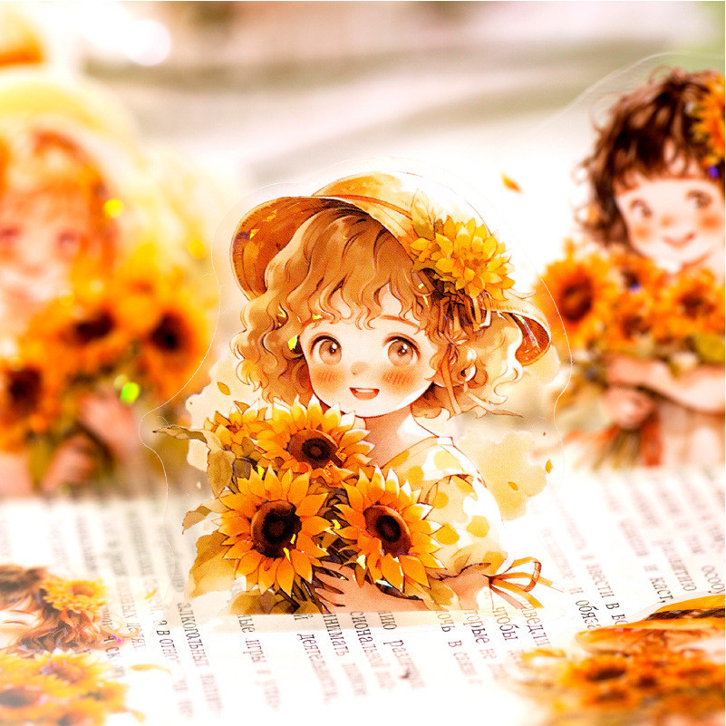 

[HARU] Spring Story Series Sticker Pack PET Material Sticker Pack Stickers Dekorasi Binder Scrapbook Jurnal Stiker DIY Stiker Vintage