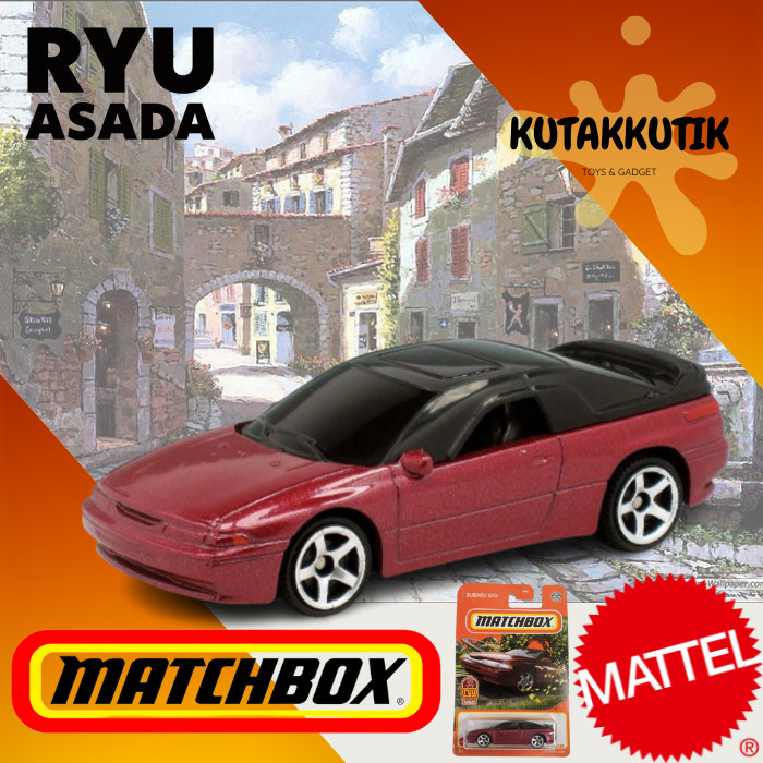 Matchbox Mobil Sedan Subaru SVX Merah Ryu Asada Subaru Edition