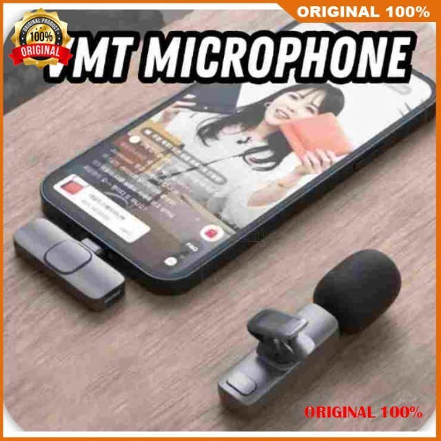 VMT Microphone Mic Wireless HP Portable 100% ASLI ORIGINAL
