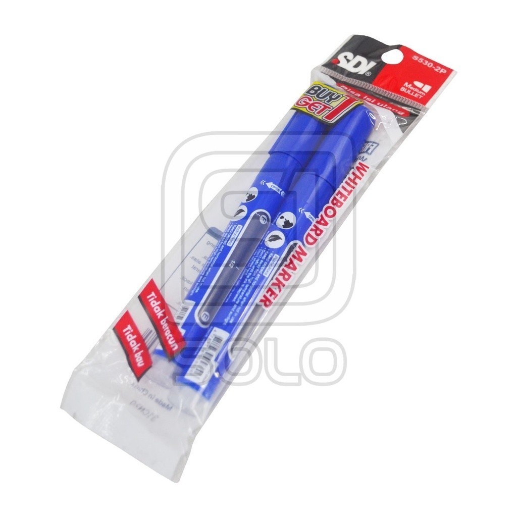 

Spidol SDI S530-2P Whiteboard Biru BUY 1 GET 1 SDI 530 2P S530 Whiteboard Hitam