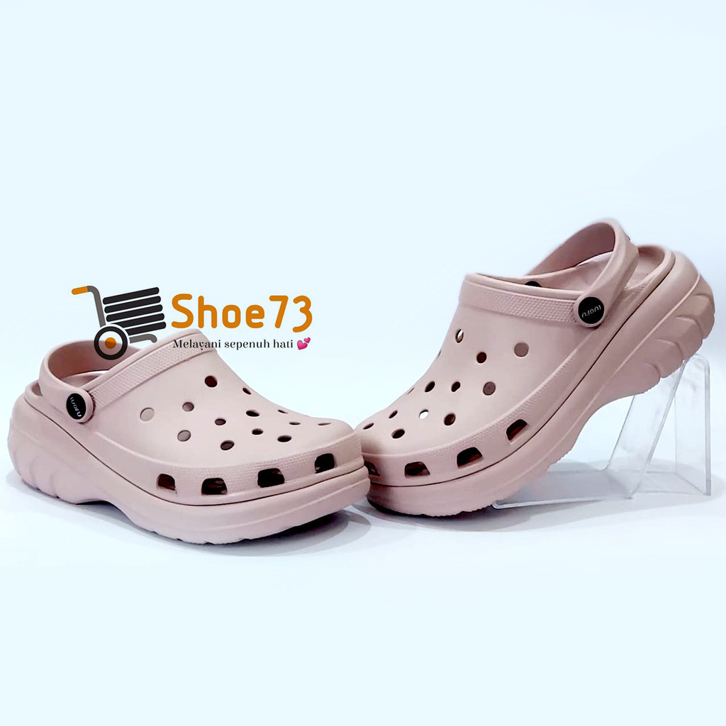 LUOFU E 7216 - E01PLS SIZE 36-40 ORIGINAL | Sandal Wegdes Baim Unisex | Sendal Kodok Pria Wanita Rin