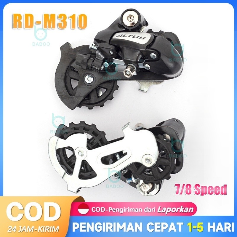 COD RD SHIMANO Altus M310 7/8 Speed RD M310 Shimano Altus M310 7 8 9 Speed Original Short Cage Seped
