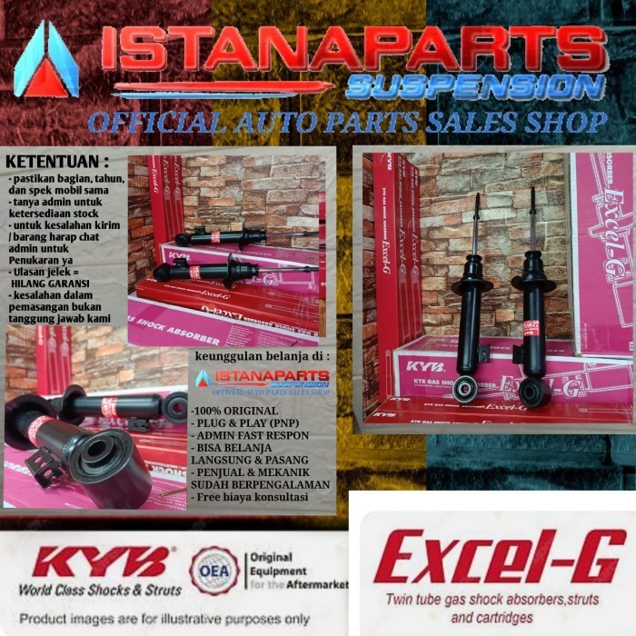 PAKET Shockbreaker Merk KYB Kayaba Excel - G Noah / Voxy Depan Belakang Original Asli
