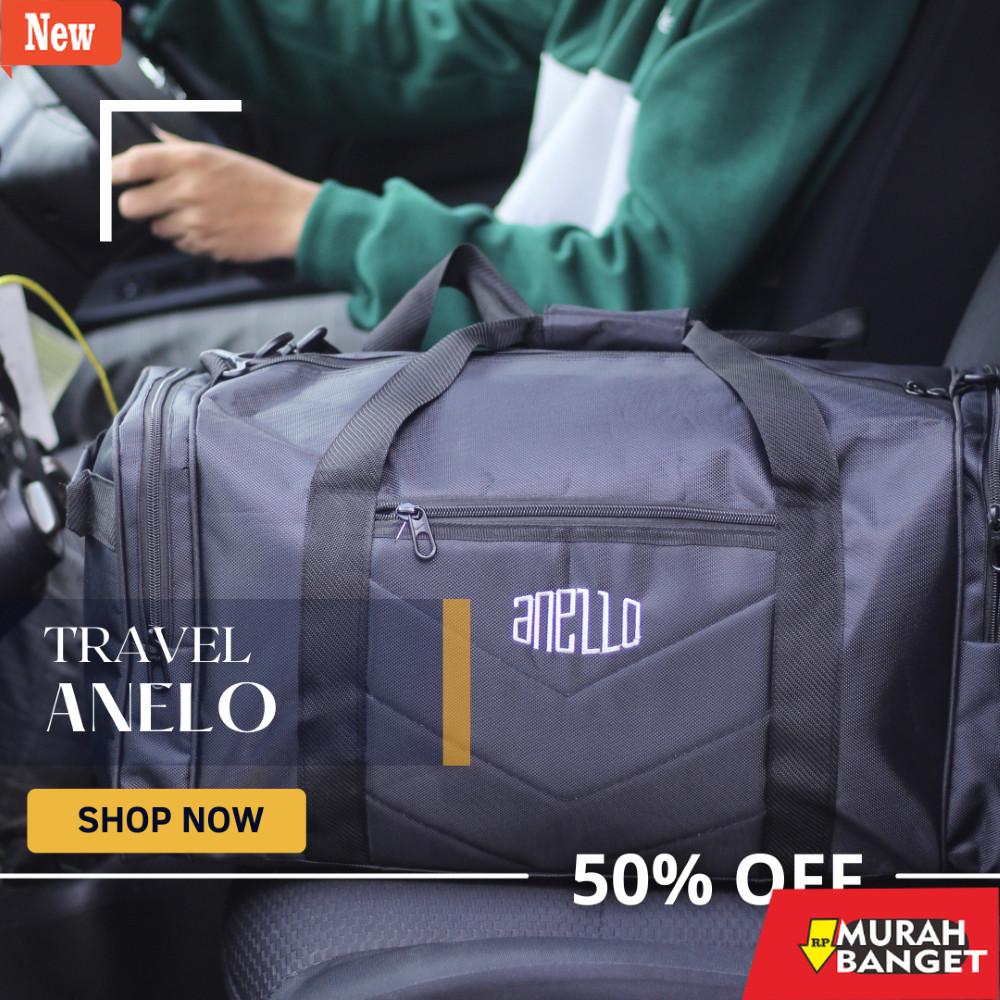 tas jinjing wanita BAKULTASS Tas Pakaian Travel Bag Hitam Tas Mudik Multifungsi Cewek Cowok Tas Pula