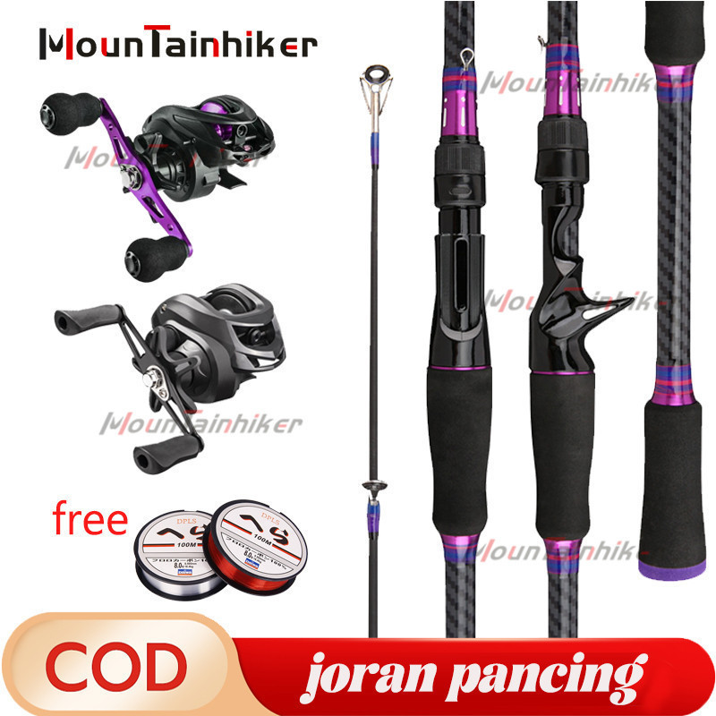 Joran Pancing Full Set 1.8M 5-10LB 7.2:1 Joran BC Set Reel BC Joran UL Carbon Pancingan Set Lengkap 