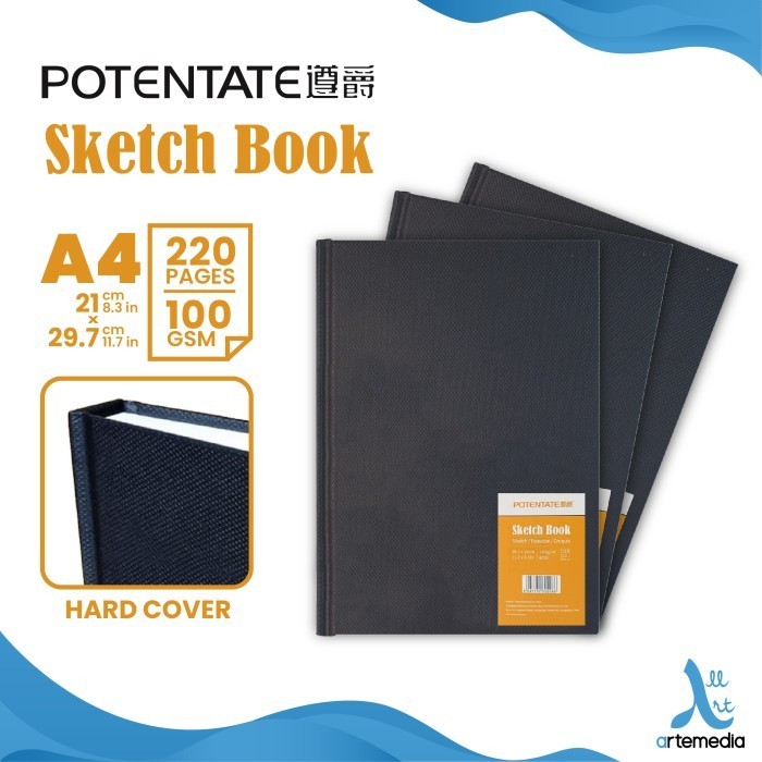

POTENTATE A4 Sketchbook 110 Sheets 100gsm Kertas Buku Gambar & Sketsa h1
