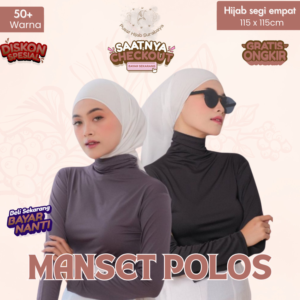 MANSET BAJU LENGAN PANJANG ATASAN DALAMAN WANITA - MANSET PRIA - MANSET WANITA - BAJU OLAHRAGA TERMU