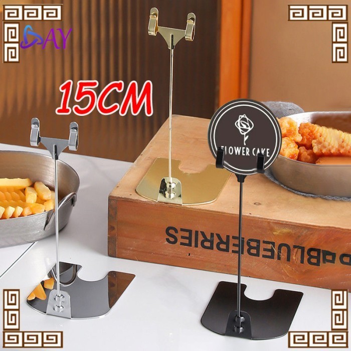 

Price Tag Holder/Menu Stand/Tiang Nomor Meja/Nomor Meja Restoran/Metalik