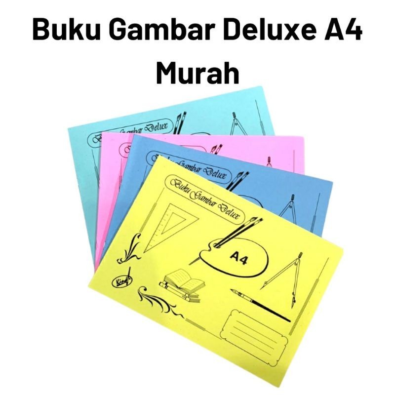 

[ HAPPY GUBUK ] Buku Gambar Deluxe Ukuran A4