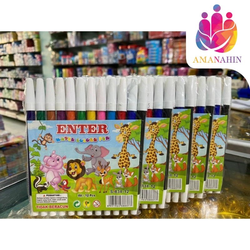 

PENSIL WARNA / WARNAAN SPIDOL ISI 12