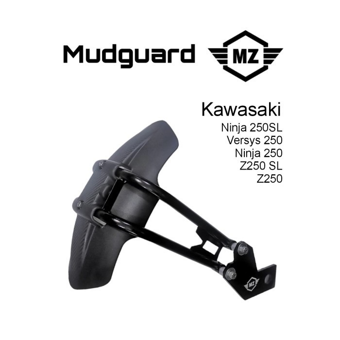 Mudguard MZ Ninja250 Z250 Versys 250 New SL Aksesoris Bagian Ban Belakang Spek Touring Adventure Mod