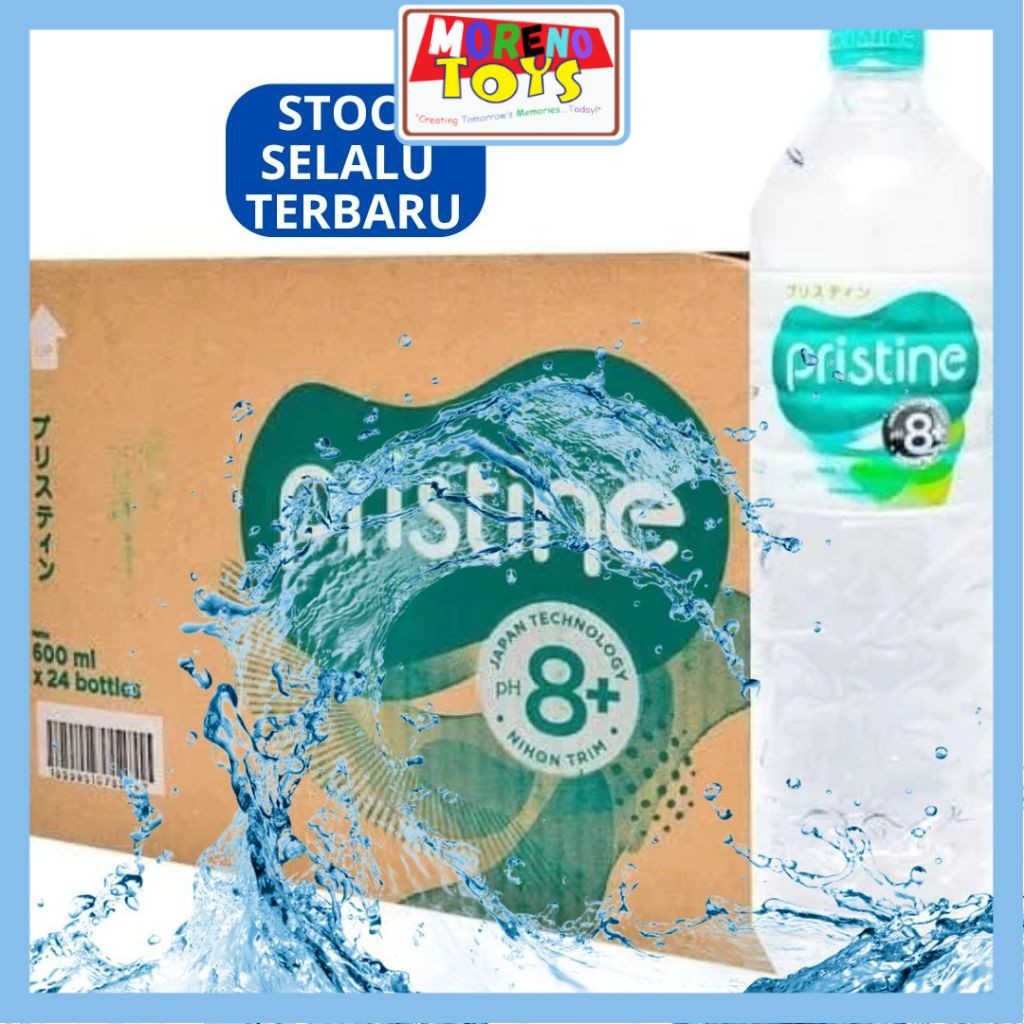 

Air Mineral PRISTINE PH 8+ 600 ML Isi 24 Botol PER DUS PER KARTON Termurah