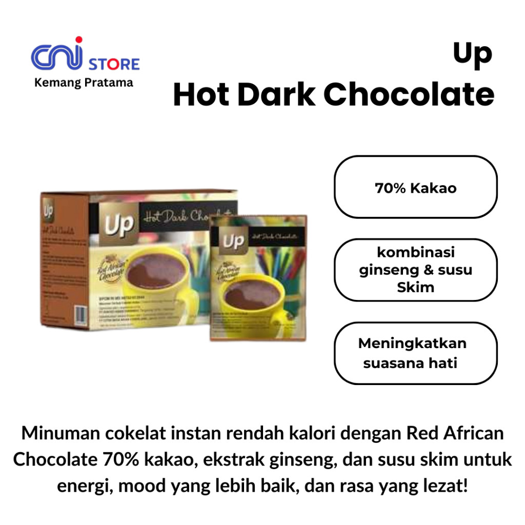 

Up Hot Dark Chocolate CNI | Bubuk Minunam Coklat 15 sachet