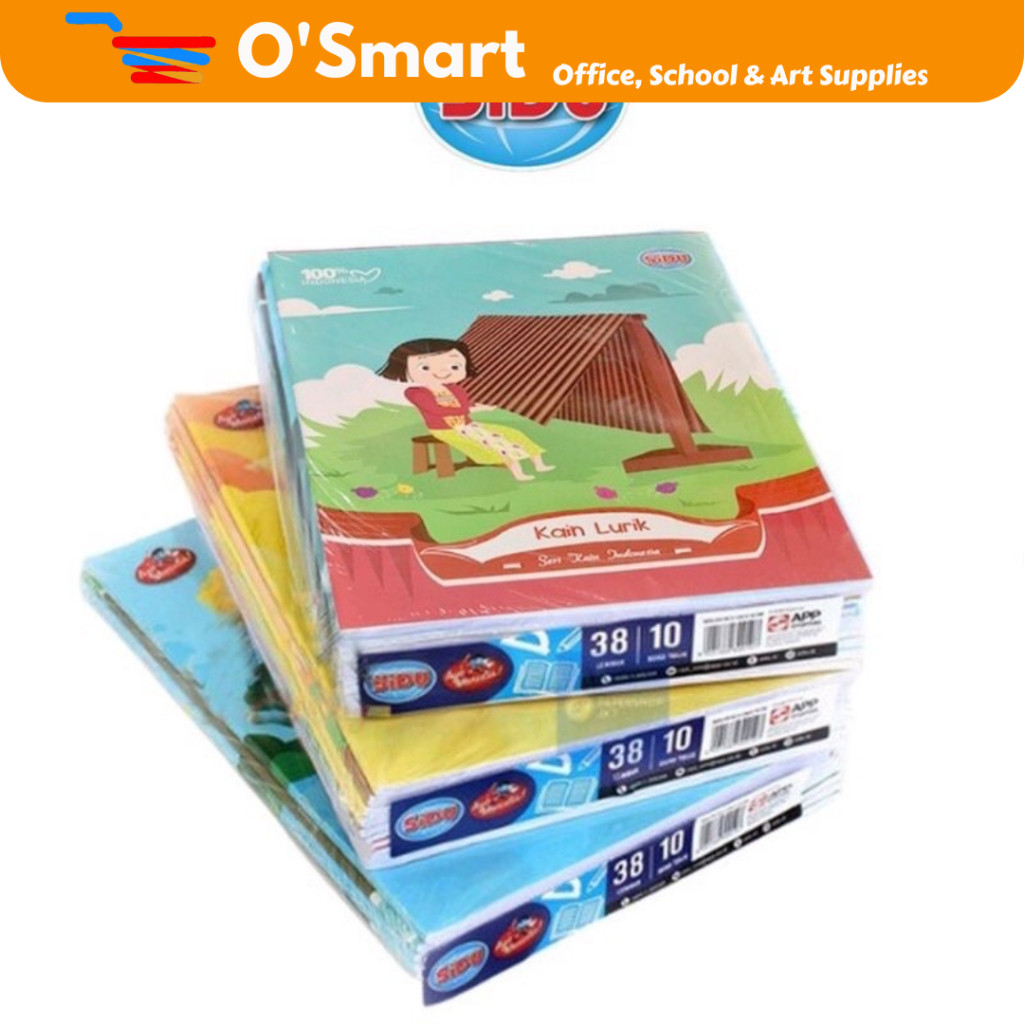 

SINAR DUNIA Buku Tulis Isi 38 Lembar (1 Pack isi 10 Pcs)