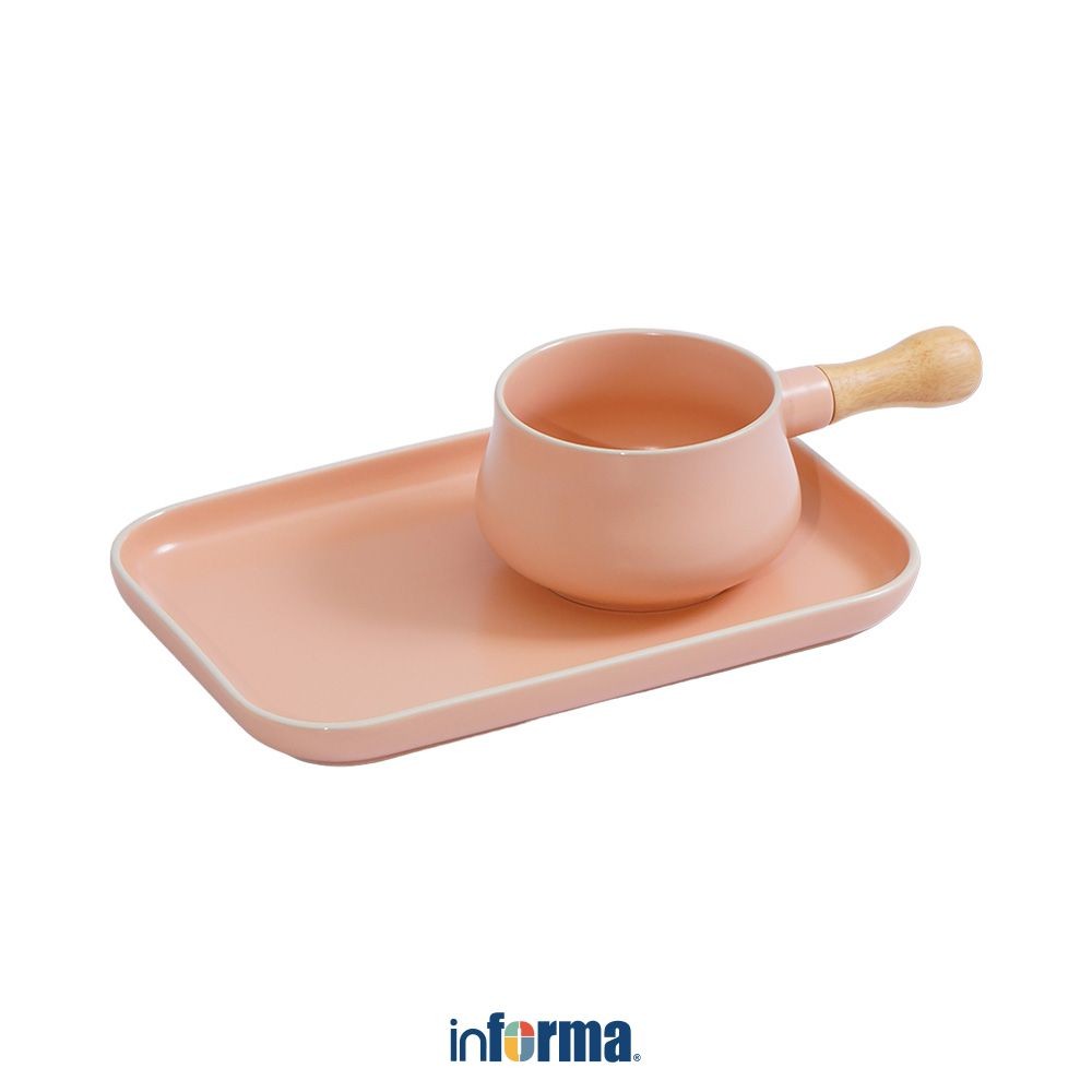 Informa Appetite 380 ml Set 2 pcs Claudy Mangkuk - Pink Mangkok Makanan Food Grade Wadah Hidangan Bo