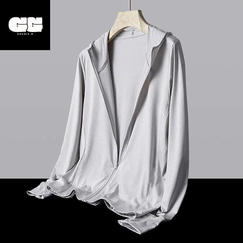 Double-G Ingrid Jaket Anti UV Pakaian Olahraga Pria/Cowok Bahan Nyaman Kuat