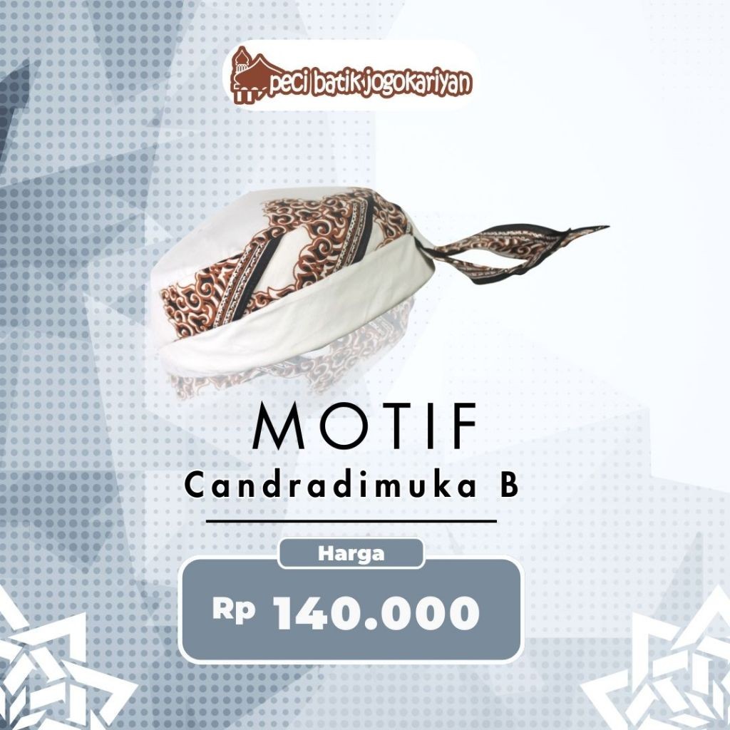 Peci Batik Jogokariyan Motif Candradimuka B Original