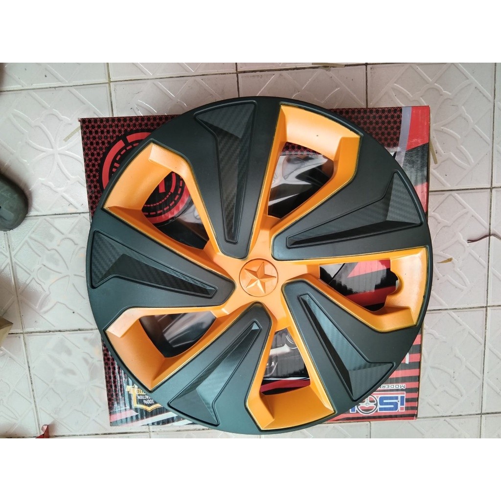 Dop velg ring 13/14 orange mobil universal - dop velg mobil ring 13 / 14