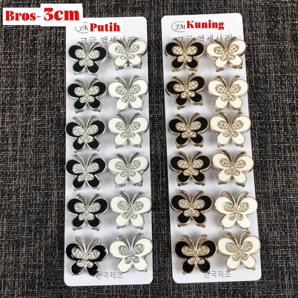 LUSINAN BROS KUPU KUPU PERMATA BROS DADA PIN JILBAB PIN HIJAB