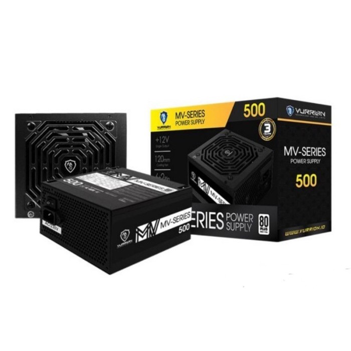 Power Supply PC VURRION MV500 MV-SERIES 500 WATT 80+ / PSU 500Watt 80+