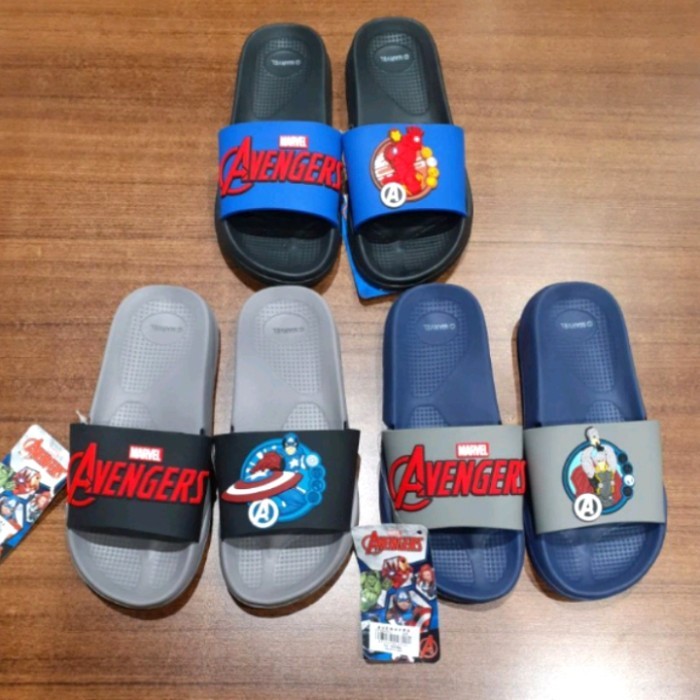 Sandal Zandilac AVENGERS - SANDAL LAKI TANGGUNG - Hitam, 30