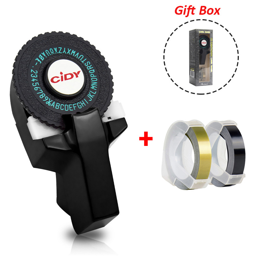 

CIDY Mini Portable Printer DIY Handhold Typewriter Label Maker For MOTEX E101 Lettering Machine For 3D Embossing Manual Tape
